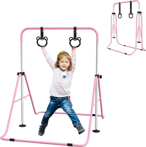 Homcom kids gymnastics bar - kids,