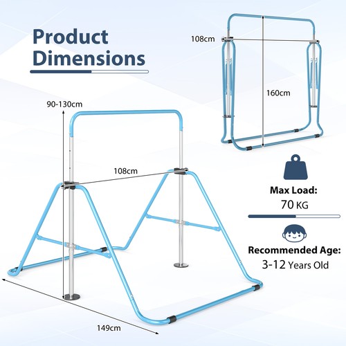 Folding adjustable gymnastics - folding,