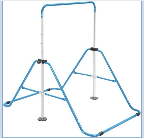 Children folding gymnastic bar - children,