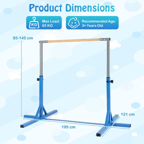 Adjustable gymnastics bar for - adjustable,