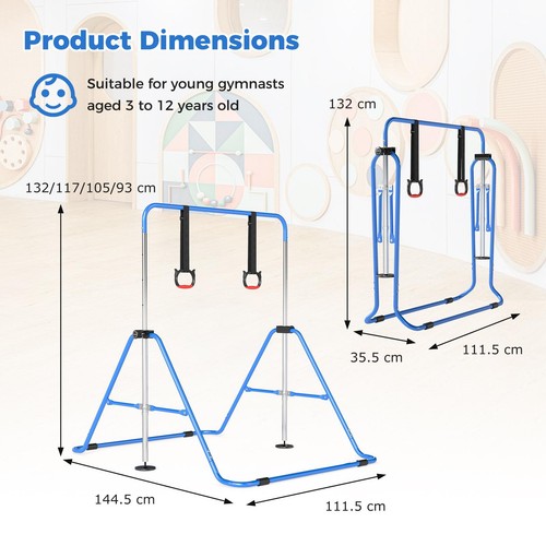 Adjustable kip bar gymnastic - adjustable,